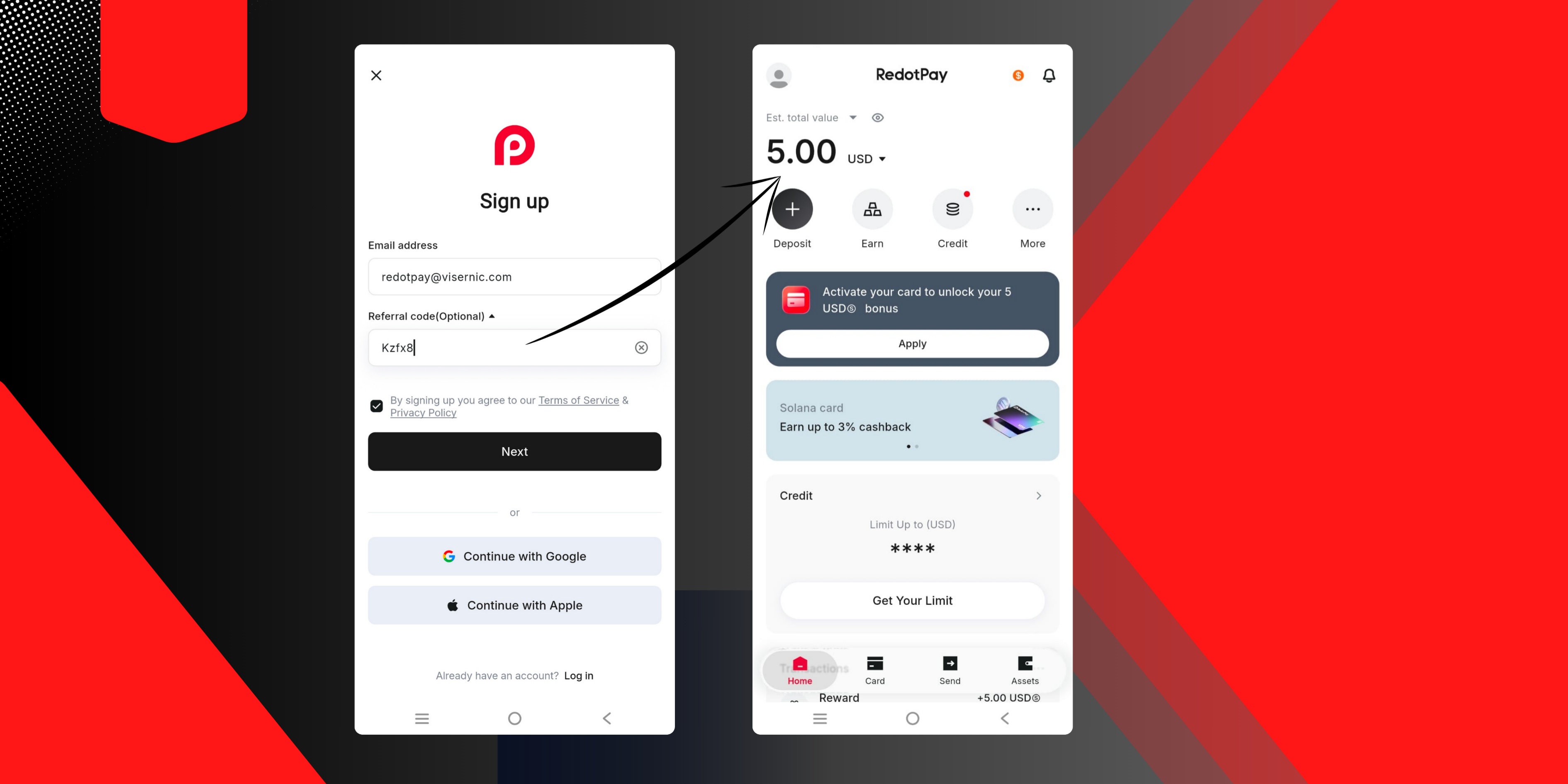 Register & Claim $5